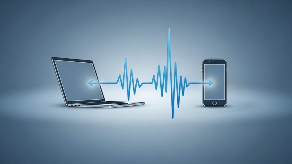 Bluetooth Um computador e um celular se comunicando via Bluetooth