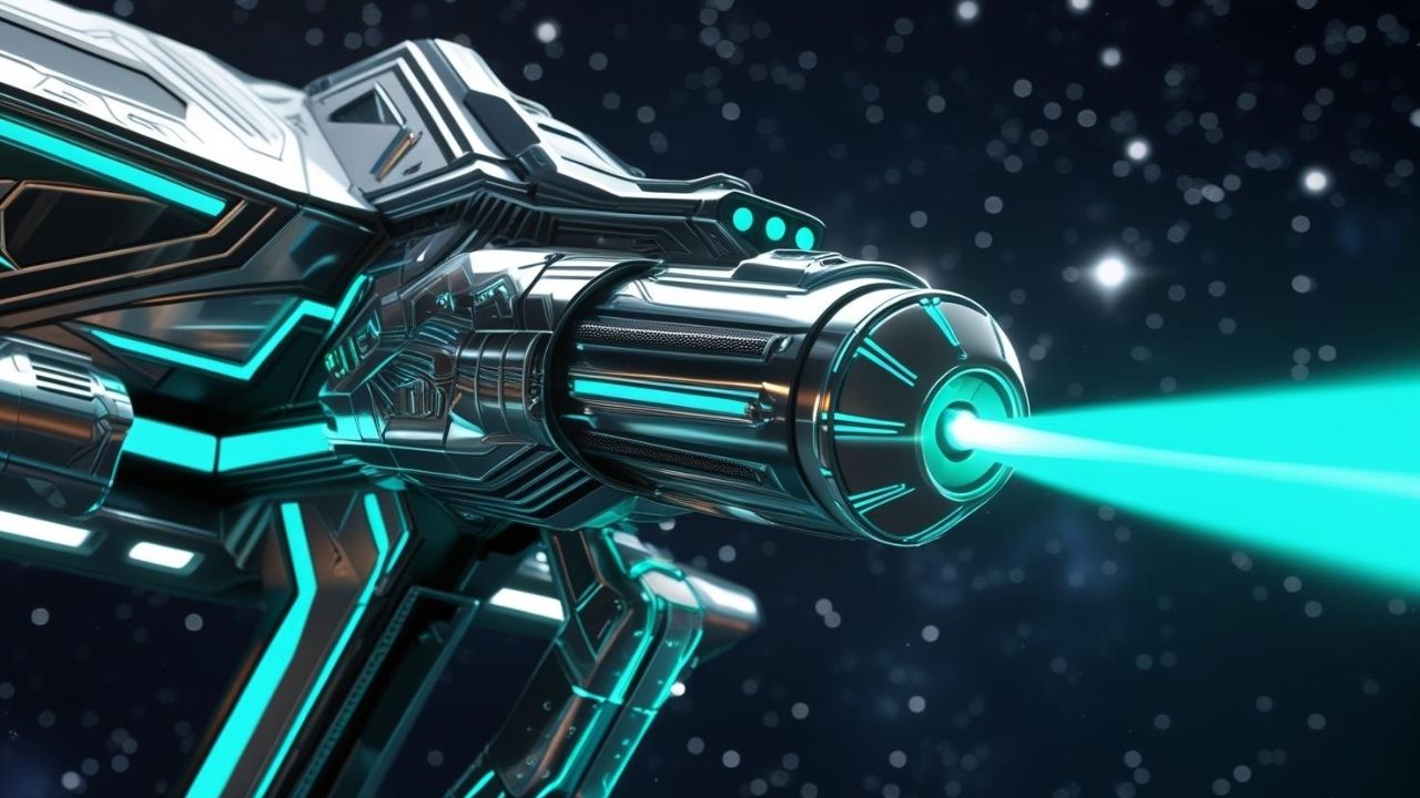 canhão de raio laser futurista canhão de raio laser futurista