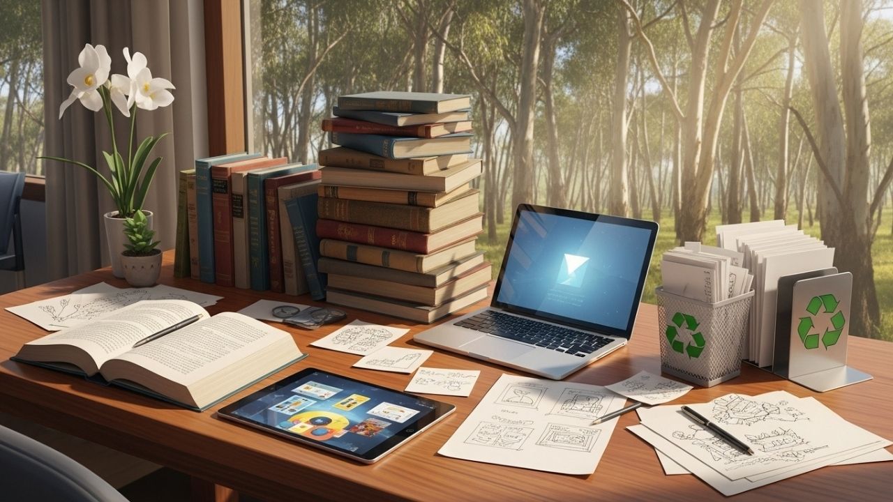 📜 A História Do PAPEL: Origem, Fabricação E Importância Para O Mundo! 5 Papel Na Era Digital E Sustentabilidade