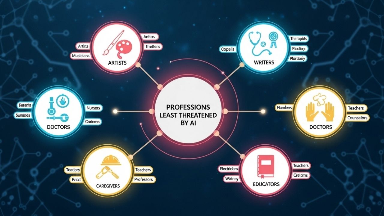 🤖 Veja As PROFISSÕES Que Correm Risco Com a Chegada da IA! 3 Profissões Menos Ameaçadas pela AI