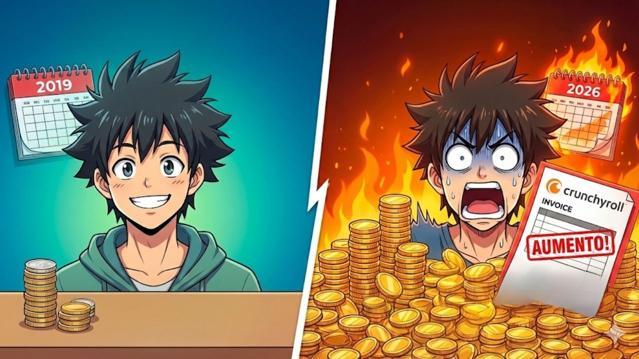 Aumento da Crunchyroll em 2026